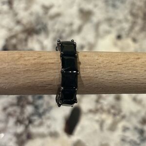 Elegant Black Stone Women's Ring